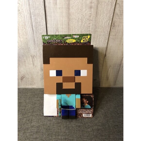 Disguise Other - Minecraft Steve Disguise Move A Mask Buddies Adjustable Toy Mask Dress Up Party